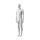 OUTREACH Herrenfigur OUTM305 mattweiss, stehend