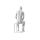 OUTREACH Herrenfigur OUTM304 mattweiss, sitzend