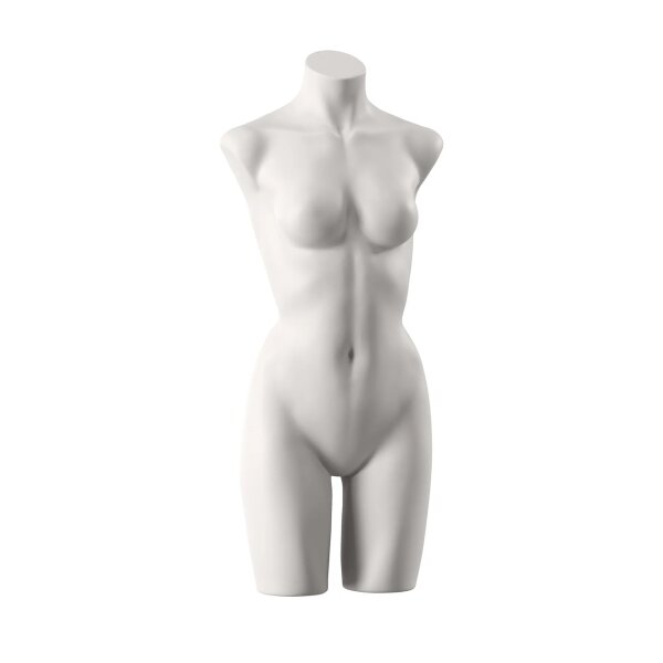 SENSUAL Unterwäschen-Torso, Dame mit B-Cup, SENF001 matt-weiß