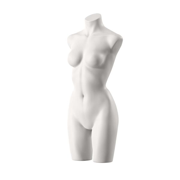 SENSUAL Unterwäschen-Torso, Dame mit B-Cup, SENF001 matt-weiß