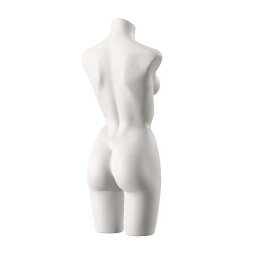 SENSUAL Unterwäschen-Torso, Dame mit B-Cup, SENF001 matt-weiß