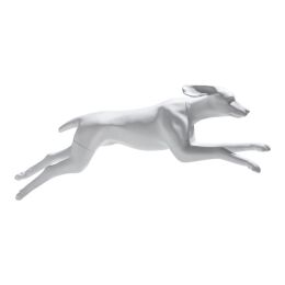 Decorative hunting dog G13, matt white incl. stand (on pre-order)