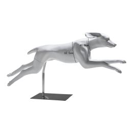 Decorative hunting dog G13, matt white incl. stand (on pre-order)
