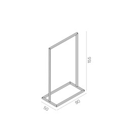 SMART clothes rack SMA03-90155_BL black matt