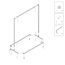 SMART clothes rack SMA03-90155_BL black matt