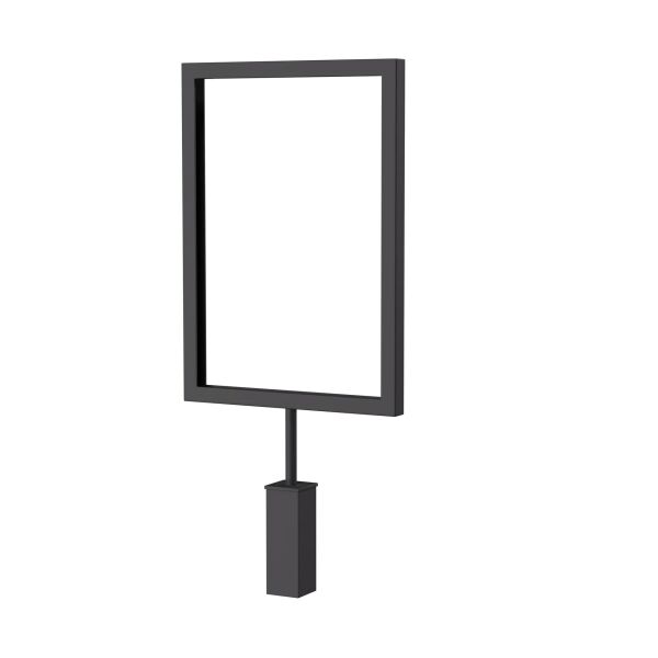SMART information sign DIN A5 for clothes rack, black