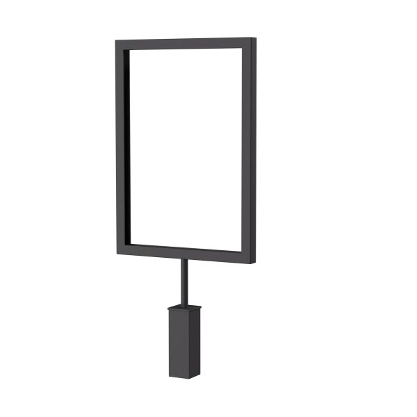 SMART information sign DIN A5 for clothes rack, black