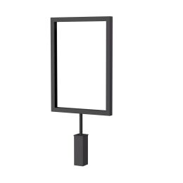 SMART information sign DIN A5 for clothes rack, black