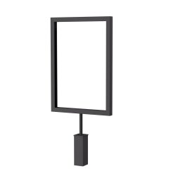 SMART information sign DIN A5 for clothes rack, black