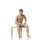 Schaufensterfigur Hindsgaul NOAH/1 für Perücke, Pos. 501004 sitzend