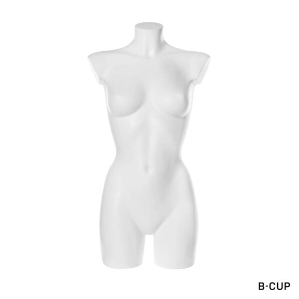 OXFORD Damen-Torso lang weiß mit B-Cup, 2005D_WH