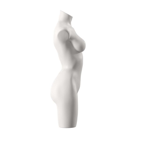 SENSUAL Unterwäschen-Torso, Dame mit C-Cup, SENF002 matt-weiß