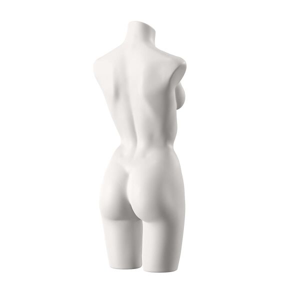 SENSUAL Unterwäschen-Torso, Dame mit C-Cup, SENF002 matt-weiß