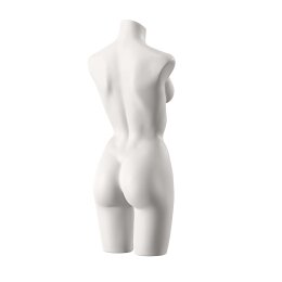 SENSUAL Unterwäschen-Torso, Dame mit C-Cup, SENF002 matt-weiß