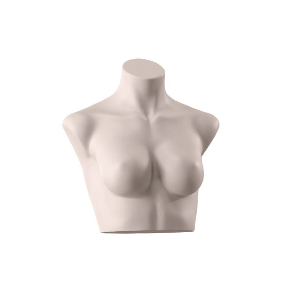 SENSUAL Unterwäschen-Torso, Dame kurz mit C-Cup, SENF002 hautfarbig