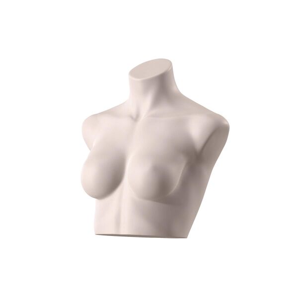 SENSUAL Unterwäschen-Torso, Dame kurz mit C-Cup, SENF002 hautfarbig