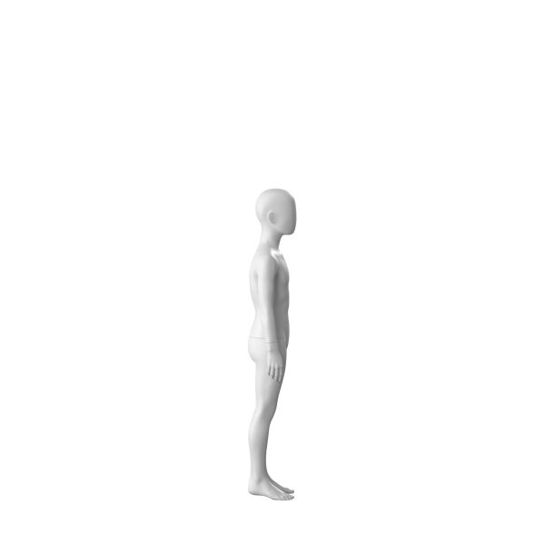 SINCERE Kinderfigur 8 Jahre SINCM308 mattweiss inkl. Metallstandplatte mit Wadendorn