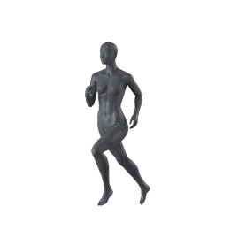 Top-Sports F004 Damen-Schaufensterfigur, Running, inkl. Standplatte mit Rückendorn, Graphitgrau RAL 7024