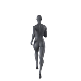 Top-Sports F004 Damen-Schaufensterfigur, Running, inkl. Standplatte mit Rückendorn, Graphitgrau RAL 7024