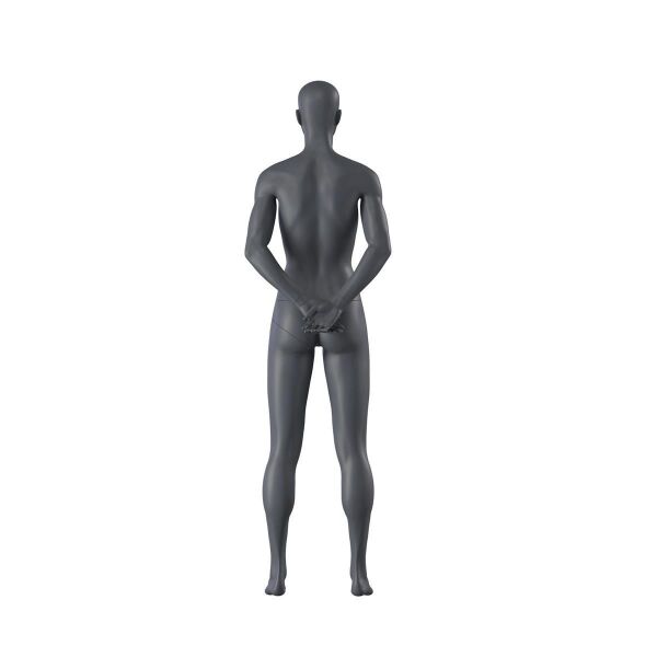 Top-Sports F015 Damen-Schaufensterfigur, Sport, inkl. Standplatte mit Rückendorn, Graphitgrau RAL 7024