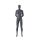 Top-Sports F015 Damen-Schaufensterfigur, Sport, inkl. Standplatte mit Rückendorn, Graphitgrau RAL 7024