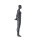 Top-Sports F015 Damen-Schaufensterfigur, Sport, inkl. Standplatte mit Rückendorn, Graphitgrau RAL 7024