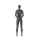 Top-Sports F015 Damen-Schaufensterfigur, Sport, inkl. Standplatte mit Rückendorn, Graphitgrau RAL 7024