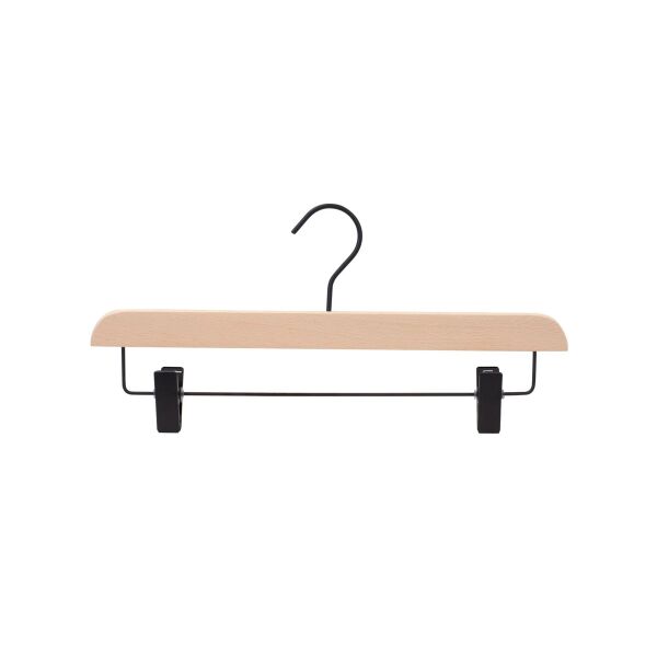 RAW BEECH Hosenbügel braun, Haken schwarz, L36cm, HPC36_RAW_BL