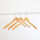NATURAL LOTUS Kleiderbügel antirutsch, L41cm, Haken vernickelt, HTAS44_NAT_N