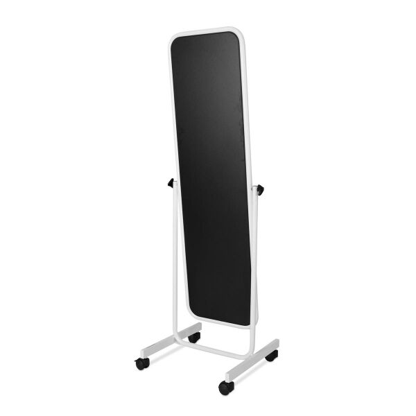 Anprobe-Spiegel mit Rollen, Weiß, 50xH160cm,TF-523D-50_WH