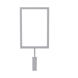 SMART Infoschild DIN A5 für Kleiderständer, weiss