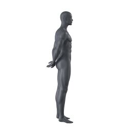 Top-Sports M310 Herren-Schaufensterfigur, Sport, inkl. Standplatte mit Wadendorn, Graphitgrau RAL 7024
