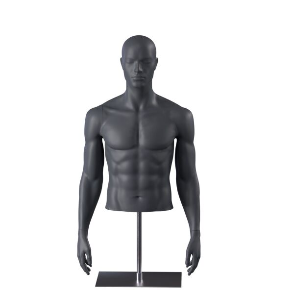TOP-SPORTS Herrentorso kurz M551 Graphitgrau inkl. Standfuß