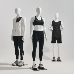 ABS Damen-Schaufensterfigur DR-1 mit Bodenplatte und Wadendorn