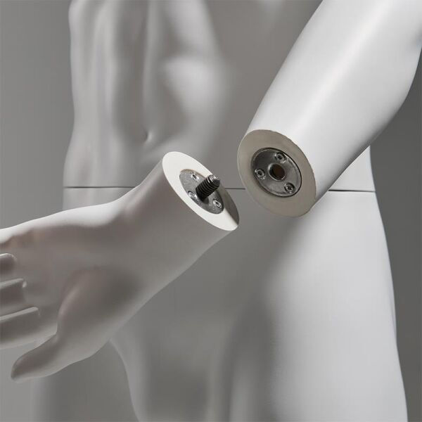 ABS Herren-Schaufensterfigur DR-6 mit Bodenplatte und Wadendorn