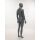 SMART Herren-Schaufensterfigur, Anthrazit-Dunkelgrau, mit runder Glasbodenplatte und Wadendorn, SMH1-MG