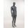 SMART Herren-Schaufensterfigur, Anthrazit-Dunkelgrau, mit runder Glasbodenplatte und Wadendorn, SMH1-MG