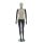 SMART Damen-Schaufensterfigur, Stoffüberzug, mit runder Glasbodenplatte und Wadendorn, SFH1-CLT