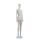 CALM Damen-Schaufensterfigur F51 Matt-Beige aus PE-Kunststoff  inkl. Glasbodenplatte und Wadendorn