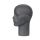 Rental head male semi-abstract face, Top-Sports MH60 Graphitgrey
