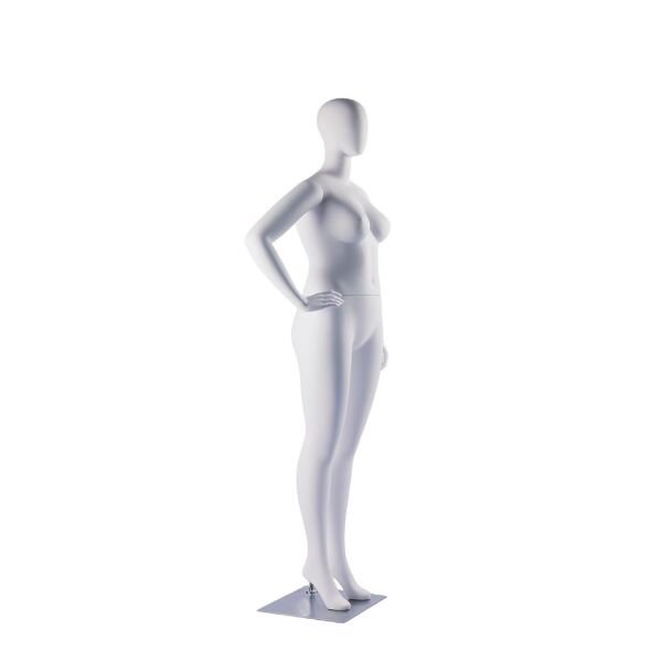 MAGIC Damenfigur Pos. F52 Weiß, Plus Size, inkl. Bodenplatte mit Wadendorn (Vorbestellbar)
