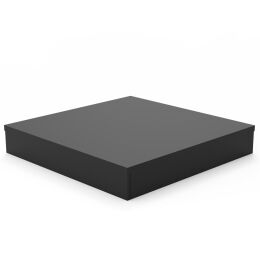 Holz-Podest PODIUM 1, 60x60x12cm, Schwarz