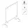 SMART Kleiderständer SMA01-120155_WH, 120xH155cm, weiss matt