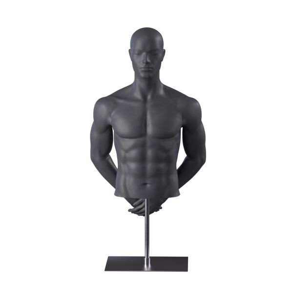 TOP-SPORTS Herrentorso kurz M552 Graphitgrau inkl. Standfuß