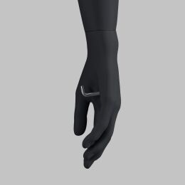 Miet-Herrenfigur TOP-SPORTS M310 Schaufensterfigur, iinkl. Standplatte mit Wadendorn, Graphitgrau RAL 7024