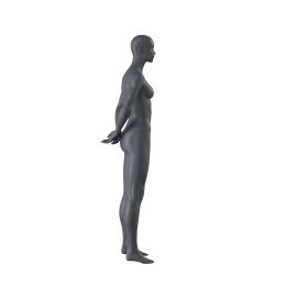 Miet-Damenfigur TOP-SPORTS F015 Schaufensterfigur, inkl. Standplatte mit Rückendorn, Graphitgrau RAL 7024