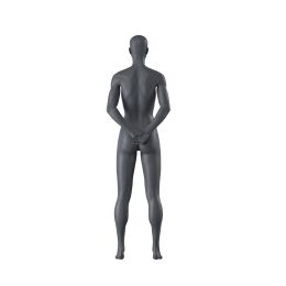 Miet-Damenfigur TOP-SPORTS F015 Schaufensterfigur, inkl. Standplatte mit Rückendorn, Graphitgrau RAL 7024