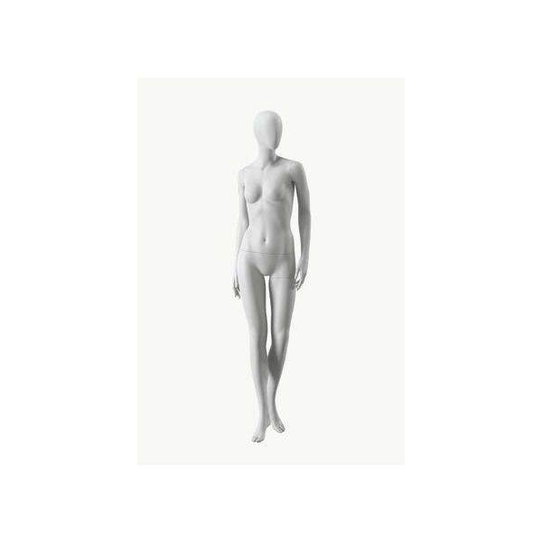 BOHO CHIC Premium-Damenfigur F012 Hellgrau inkl. Glasbodenplatte mit Wadendorn (Vorbestellung)