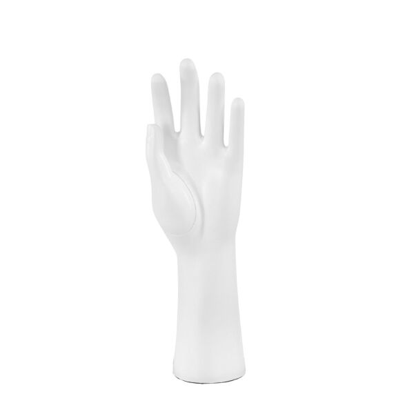 Herrenhand-Display, H34 cm, Magnet-Daumen, Weiß, TOPSP165_WH