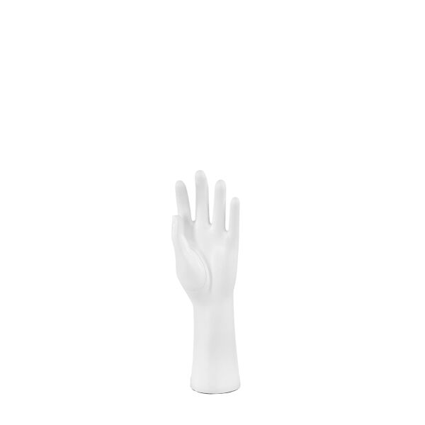 Herrenhand-Display, H34 cm, Magnet-Daumen, Weiß, TOPSP165_WH